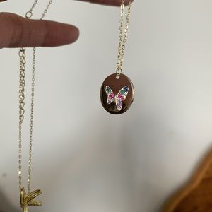 18 kt gold over Sterling silver Necklace NWT